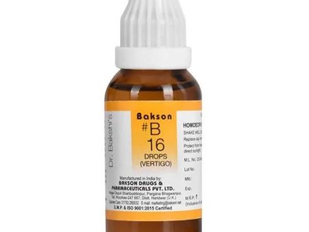 Bakson s Homeopathy B16 Drops Fashion