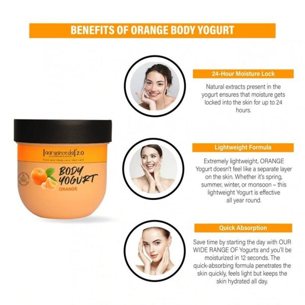 Aaryanveda Body Yogurt - Orange For Cheap