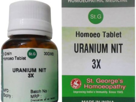 St. George s Homeopathy Uranium Nitricum Tablets For Sale