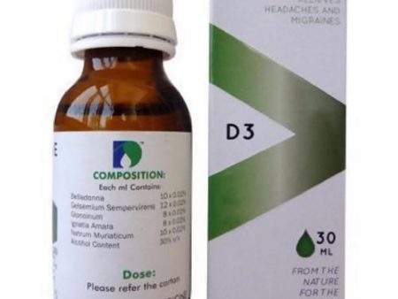 Doliosis Homeopathy D3 Headache Drops Cheap