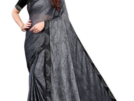 Vamika Grey Malai Silk Embroidery Saree Online Hot Sale