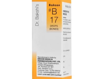 Bakson s Homeopathy B17 Drops Online