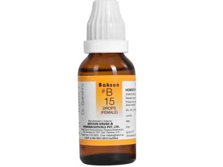 Bakson s Homeopathy B15 Drops (Female) Cheap