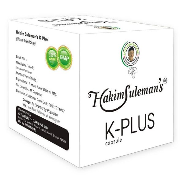 Hakim Suleman s K-Plus Capsules Online Hot Sale