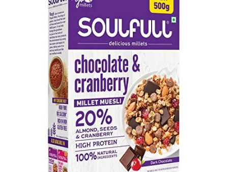 Soulfull Chocolate & Cranberry Millet Muesli Cheap