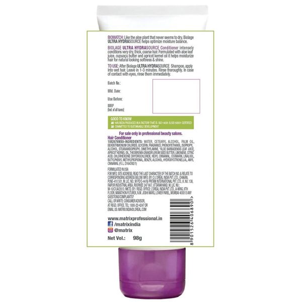 Matrix Biolage Hydrasource Plus Aloe Conditioner Cheap