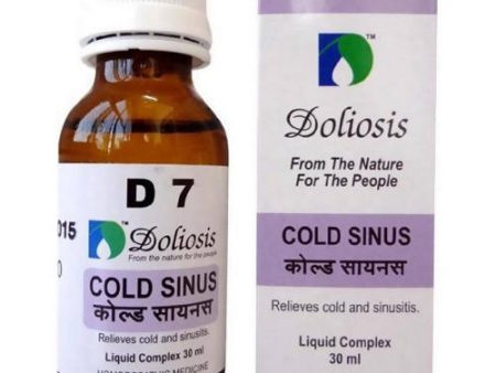 Doliosis Homeopathy D7 Cold Sinus Drops Supply