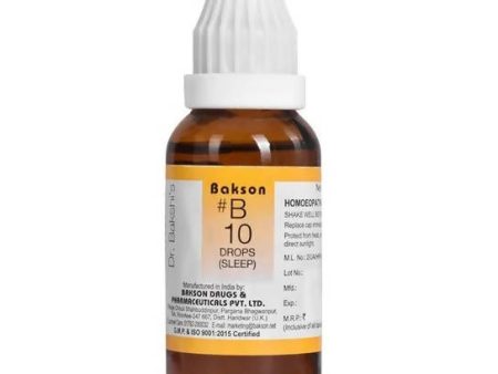 Bakson s Homeopathy B10 Drops (Sleep) Online Hot Sale