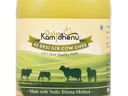 Divya Kamdhenu A2 Pure Desi Gir Cow Ghee | Cultured Ghee - Traditional Bilona Method | Pure A2 Ghee | Indian Organic A2 Cow Ghee Discount