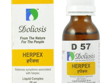 Doliosis Homeopathy D57 Herpex Drops Online Sale