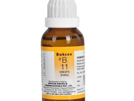 Bakson s Homeopathy B11 Drops (Pain) Online Hot Sale