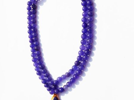 Kannssky Blue Hakik Agate Mala Fashion