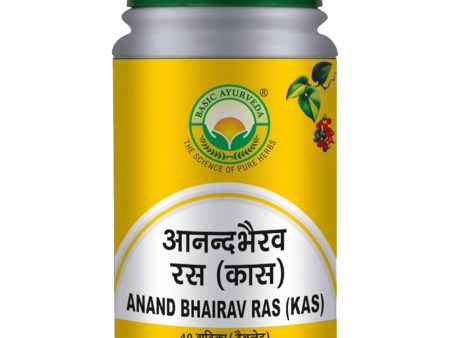 Basic Ayurveda Anand Bhairav Ras (Kas) Tablet on Sale