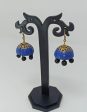 Terracotta Double Shade Hanging Jhumkas For Sale