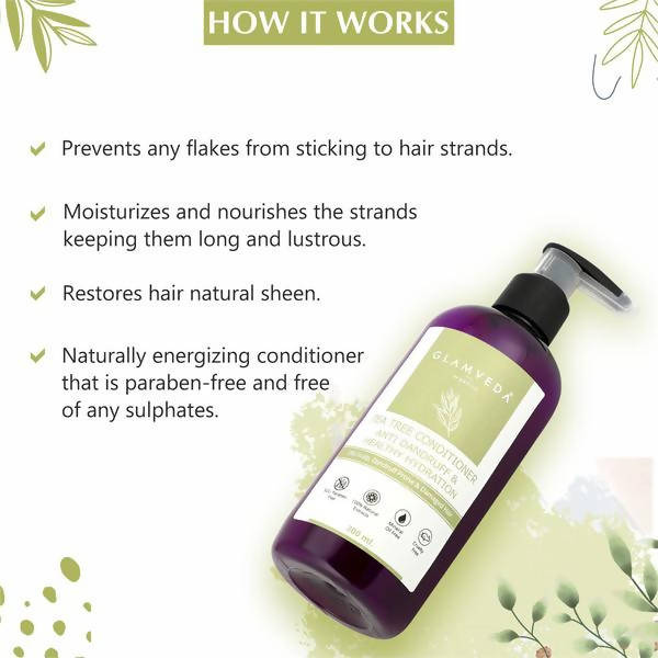 Glamveda Anti Dandruff & Healthy Hydration Tea Tree Conditioner Fashion