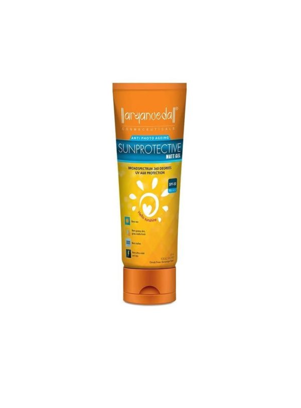 Aaryanveda Anti Photo Ageing Sunprotective Matte Gel (SPF-50) Online Sale