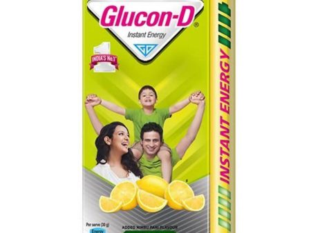 Glucon-D Instant Energy Health Drink - Nimbu Pani | Nimbu Pani Flavoured Glucose Powder | Instant Energy & Immunity Recharge | With Vitamin C & Calcium on Sale