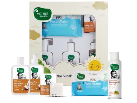 Mother Sparsh Gift Set for Babies, Combo of 5 Baby Skin Care Essentials (Sunshine Box) For Discount