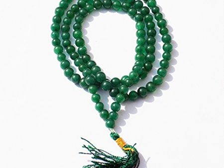 Kannssky Green Agate Hakik Japa Mala Fashion