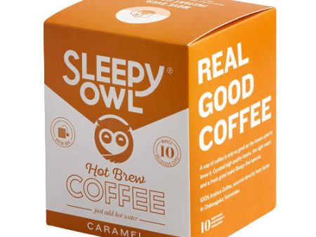 Sleepy Owl Coffee Hot Brew Caramel Bags Online now