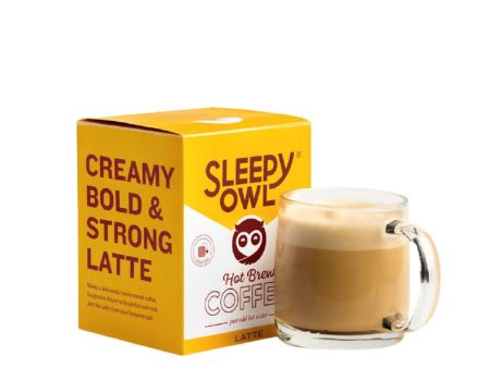 Sleepy Owl Hot Brew Latte Coffee Bags on Sale