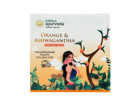 Kerala Ayurveda Natural Handmade Orange & Ashwagandha Soap Online Hot Sale