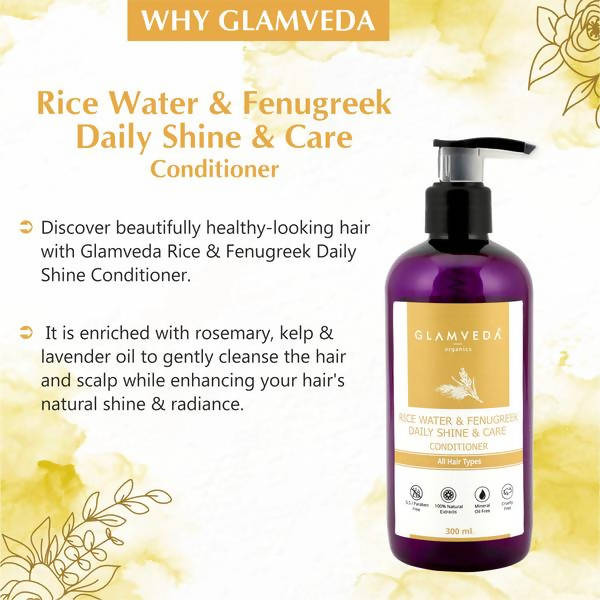 Glamveda Daily Shine Conditioner Rice Water & Fenugreek For Discount