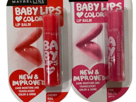 Maybelline New York Baby Lips Lip Balm (Pink & Red) Hot on Sale