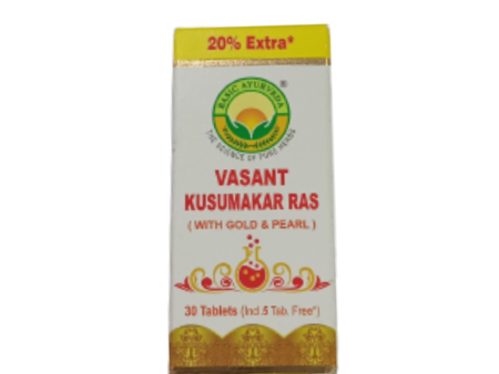 Basic Ayurveda Vasant Kusumakar Ras (With Gold) Tablets Discount