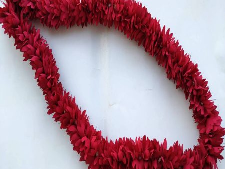 Maroon Fabric Reusable Garland For God Frames Supply