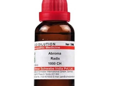 Dr. Willmar Schwabe India Abroma Radix Dilution Online Sale