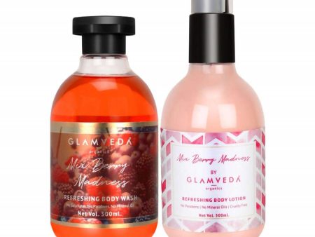 Glamveda Mix Berry Madness Refreshing Body Wash & Lotion Combo Pack For Cheap