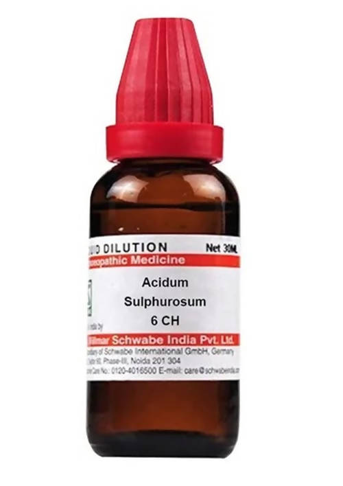 Dr. Willmar Schwabe India Acidum Sulphurosum Dilution Hot on Sale