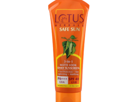 Lotus Herbals Safe Sun 3-in-1 Matte Look Daily Sunscreen Discount