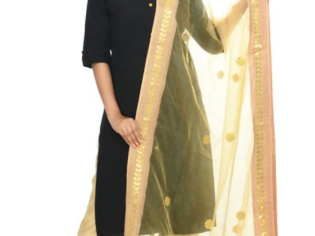 Mominos Fashion Golden Orgenza Gota Patti Dupatta For Sale