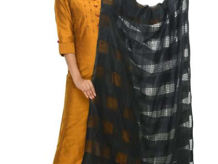 Mominos Fashion Black Window Dupatta For Discount