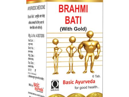 Basic Ayurveda Brahmi Bati With Gold Online now