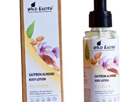 Wild Earth Saffron Almond Moisturising Body Lotion Online now