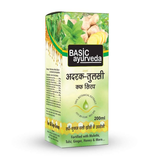 Basic Ayurveda Adrak Tulsi Cough Syrup Cheap