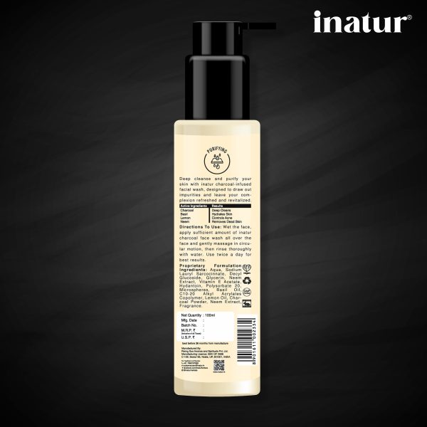 Inatur Charcoal Face Wash For Sale