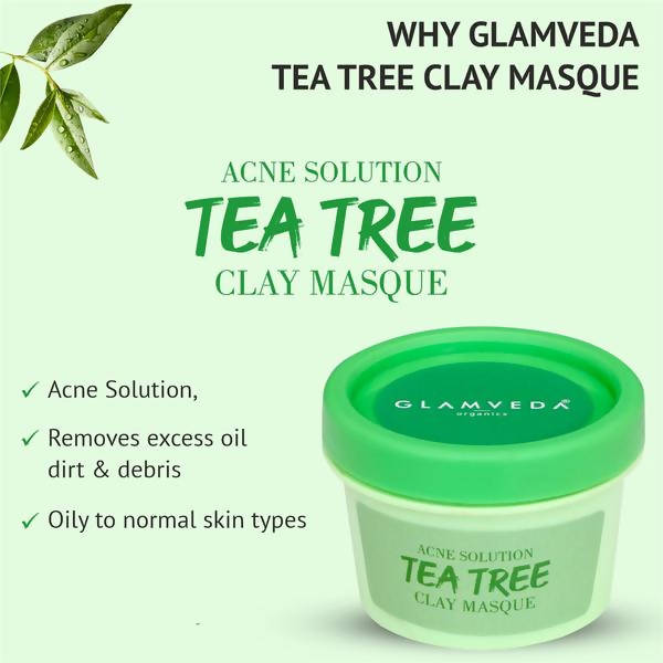 Glamveda Acne Solution Tea Tree Clay Masque Online Hot Sale