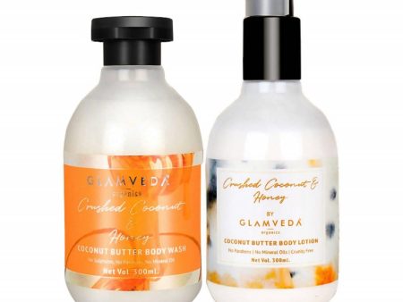 Glamveda Crushed Coconut Moisturizing Body Wash & Lotion Combo Pack on Sale