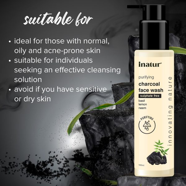 Inatur Charcoal Face Wash For Sale