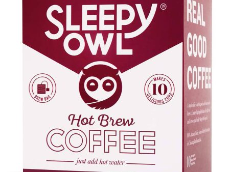 Sleepy Owl Coffee Dark Roast Hot Brew Bags For Discount