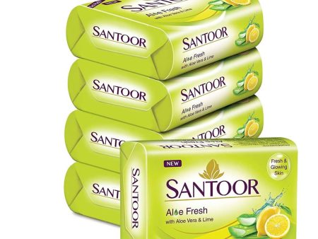 Santoor Aloe Fresh Soap With Aloe Vera And Lime For Discount