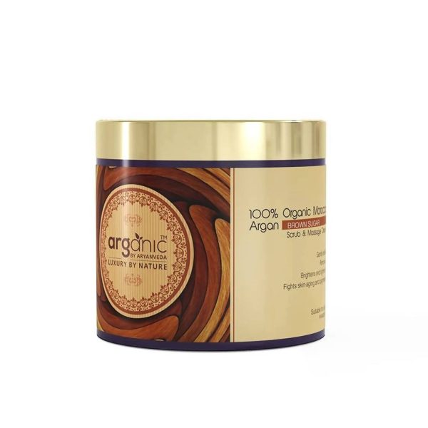 Aaryanveda Arganic Moroccan Argan Brown Sugar Scrub & Massage Cream Fashion