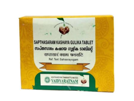 Vaidyaratnam Sapthasaram Kashaya Gulika Tablets Online