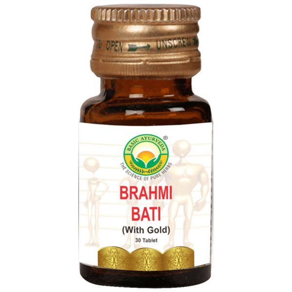 Basic Ayurveda Brahmi Bati With Gold Online now