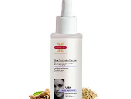 Inveda AHA Lactic Acid 10% + Hyaluronic Acid Glow Restoration Formula Supply