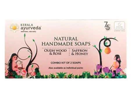 Kerala Ayurveda Natural Handmade Combo Kit of 2 Soaps Discount